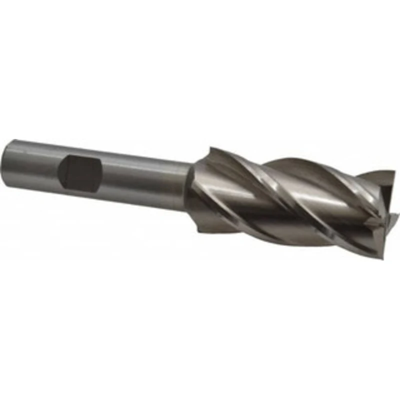 Value Collection 7/8, 1-7/8 LOC, 1/2 Shank Diam, 4 OAL, 4 Flute, Cobalt Square End Mill Single End, Uncoated, Spiral ...